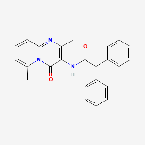 molecular formula C24H21N3O2 B2691984 N-(2,6-dimethyl-4-oxo-4H-pyrido[1,2-a]pyrimidin-3-yl)-2,2-diphenylacetamide CAS No. 941923-29-1