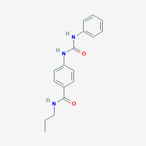 molecular formula C17H19N3O2 B269199 4-[(anilinocarbonyl)amino]-N-propylbenzamide 