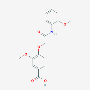 3-Methoxy-4-{[(2-methoxyphenyl)carbamoyl]methoxy}benzoic acid