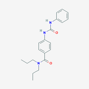 molecular formula C20H25N3O2 B269202 4-[(anilinocarbonyl)amino]-N,N-dipropylbenzamide 