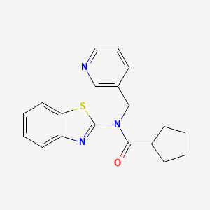 N-(benzo[d]thiazol-2-yl)-N-(pyridin-3-ylmethyl)cyclopentanecarboxamide