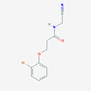 molecular formula C11H11BrN2O2 B2692041 3-(2-bromophenoxy)-N-(cyanomethyl)propanamide CAS No. 2094752-70-0