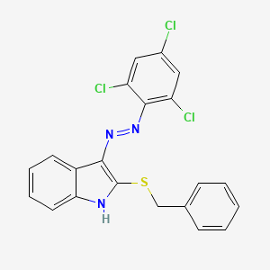 2-(benzylsulfanyl)-3H-indol-3-one N-(2,4,6-trichlorophenyl)hydrazone