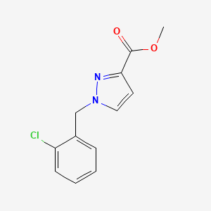molecular formula C12H11ClN2O2 B2692047 methyl 1-(2-chlorobenzyl)-1H-pyrazole-3-carboxylate CAS No. 956208-35-8