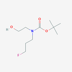 molecular formula C10H20FNO3 B2692048 Tert-butyl (3-fluoropropyl)(2-hydroxyethyl)carbamate CAS No. 2173404-63-0