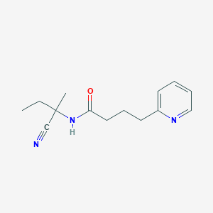 molecular formula C14H19N3O B2692057 N-(1-cyano-1-methylpropyl)-4-(pyridin-2-yl)butanamide CAS No. 1355638-97-9