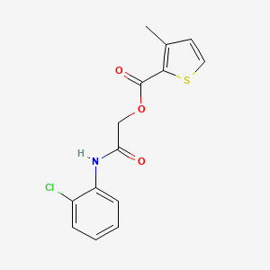 2-((2-Chlorophenyl)amino)-2-oxoethyl 3-methylthiophene-2-carboxylate