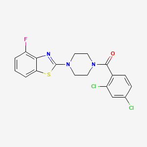 (2,4-Dichlorophenyl)(4-(4-fluorobenzo[d]thiazol-2-yl)piperazin-1-yl)methanone