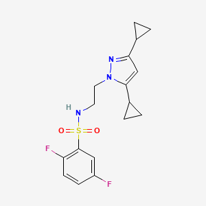 N-(2-(3,5-dicyclopropyl-1H-pyrazol-1-yl)ethyl)-2,5-difluorobenzenesulfonamide