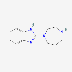 molecular formula C12H16N4 B2692086 2-[1,4]二氮杂环己烷-1-基-1H-苯并咪唑 CAS No. 692724-14-4