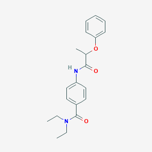 molecular formula C20H24N2O3 B269210 N,N-diethyl-4-[(2-phenoxypropanoyl)amino]benzamide 