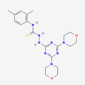 N-(2,4-dimethylphenyl)-2-(4,6-dimorpholino-1,3,5-triazin-2-yl)hydrazinecarbothioamide