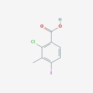 molecular formula C8H6ClIO2 B2692115 2-氯-4-碘-3-甲基苯甲酸 CAS No. 2382895-40-9