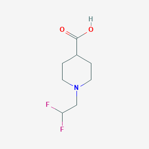 molecular formula C8H13F2NO2 B2692123 1-(2,2-Difluoroethyl)piperidine-4-carboxylic acid CAS No. 937602-78-3
