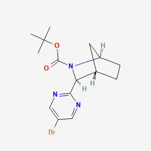molecular formula C15H20BrN3O2 B2692127 Tert-butyl (1R,3S,4S)-3-(5-bromopyrimidin-2-yl)-2-azabicyclo[2.2.1]heptane-2-carboxylate CAS No. 2241139-42-2
