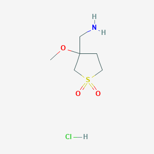 3-(Aminomethyl)-3-methoxy-1lambda6-thiolane-1,1-dione hydrochloride