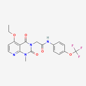2-(5-ethoxy-1-methyl-2,4-dioxo-1,2-dihydropyrido[2,3-d]pyrimidin-3(4H)-yl)-N-(4-(trifluoromethoxy)phenyl)acetamide