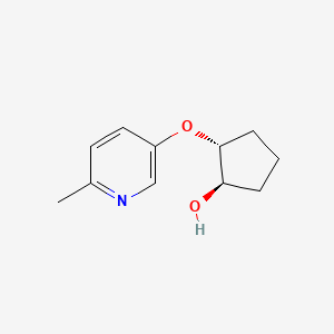 trans-2-[(6-Methylpyridin-3-yl)oxy]cyclopentan-1-ol