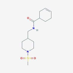 N-((1-(methylsulfonyl)piperidin-4-yl)methyl)cyclohex-3-enecarboxamide