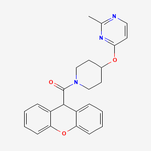 molecular formula C24H23N3O3 B2692190 (4-((2-methylpyrimidin-4-yl)oxy)piperidin-1-yl)(9H-xanthen-9-yl)methanone CAS No. 2097872-71-2