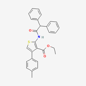 molecular formula C28H25NO3S B2692199 Ethyl 2-(2,2-diphenylacetamido)-4-(p-tolyl)thiophene-3-carboxylate CAS No. 307340-91-6