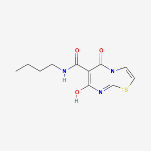 molecular formula C11H13N3O3S B2692215 N-butyl-7-hydroxy-5-oxo-5H-thiazolo[3,2-a]pyrimidine-6-carboxamide CAS No. 898457-61-9