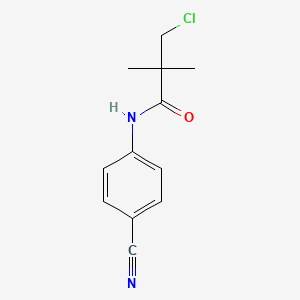 3-chloro-N-(4-cyanophenyl)-2,2-dimethylpropanamide