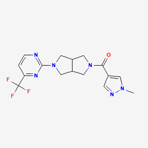 (1-Methylpyrazol-4-yl)-[2-[4-(trifluoromethyl)pyrimidin-2-yl]-1,3,3a,4,6,6a-hexahydropyrrolo[3,4-c]pyrrol-5-yl]methanone