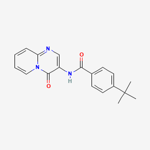 molecular formula C19H19N3O2 B2692223 4-tert-butyl-N-(4-oxo-4H-pyrido[1,2-a]pyrimidin-3-yl)benzamide CAS No. 917748-53-9