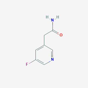 molecular formula C7H7FN2O B2692226 3-Pyridineacetamide, 5-fluoro- CAS No. 39891-23-1