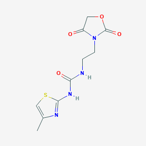 1-(2-(2,4-Dioxooxazolidin-3-yl)ethyl)-3-(4-methylthiazol-2-yl)urea