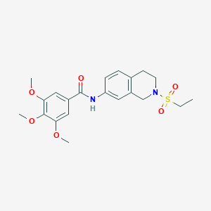 N-(2-(ethylsulfonyl)-1,2,3,4-tetrahydroisoquinolin-7-yl)-3,4,5-trimethoxybenzamide