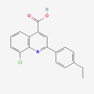 8-Chloro-2-(4-ethylphenyl)quinoline-4-carboxylic acid