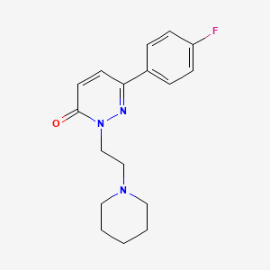 molecular formula C17H20FN3O B2692247 6-(4-Fluorophenyl)-2-(2-piperidin-1-ylethyl)pyridazin-3-one CAS No. 899946-89-5