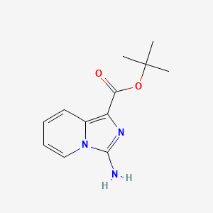 molecular formula C12H15N3O2 B2692254 Tert-butyl 3-aminoimidazo[1,5-a]pyridine-1-carboxylate CAS No. 2248281-51-6