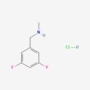 molecular formula C8H10ClF2N B2692269 1-(3,5-Difluorophenyl)-N-methylmethanamine HCl CAS No. 90389-29-0