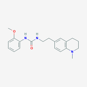 molecular formula C20H25N3O2 B2692275 1-(2-Methoxyphenyl)-3-(2-(1-methyl-1,2,3,4-tetrahydroquinolin-6-yl)ethyl)urea CAS No. 1105239-60-8