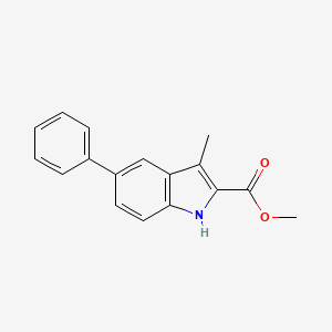 Methyl 3-methyl-5-phenyl-1H-indole-2-carboxylate