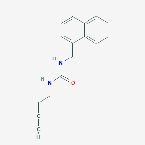 molecular formula C16H16N2O B2692295 1-(But-3-yn-1-yl)-3-(naphthalen-1-ylmethyl)urea CAS No. 1351613-35-8
