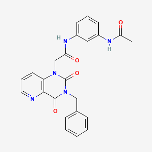N-(3-acetamidophenyl)-2-(3-benzyl-2,4-dioxo-3,4-dihydropyrido[3,2-d]pyrimidin-1(2H)-yl)acetamide