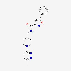 N-((1-(6-methylpyridazin-3-yl)piperidin-4-yl)methyl)-5-phenylisoxazole-3-carboxamide