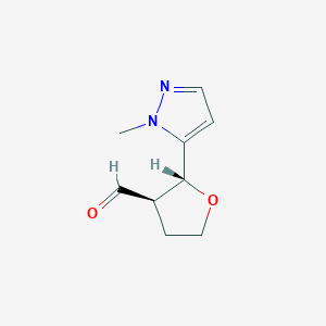 (2R,3R)-2-(1-methyl-1H-pyrazol-5-yl)tetrahydrofuran-3-carbaldehyde