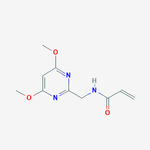 molecular formula C10H13N3O3 B2692307 N-[(4,6-Dimethoxypyrimidin-2-yl)methyl]prop-2-enamide CAS No. 2361640-91-5