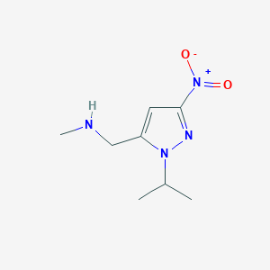 Methyl{[1-(methylethyl)-3-nitropyrazol-5-yl]methyl}amine