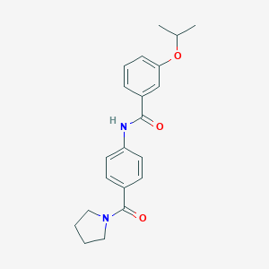 3-isopropoxy-N-[4-(1-pyrrolidinylcarbonyl)phenyl]benzamide