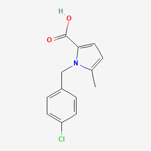 molecular formula C13H12ClNO2 B2692326 1-(4-chlorobenzyl)-5-methyl-1H-pyrrole-2-carboxylic acid CAS No. 1196048-07-3