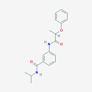 molecular formula C19H22N2O3 B269234 N-isopropyl-3-[(2-phenoxypropanoyl)amino]benzamide 