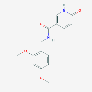 molecular formula C15H16N2O4 B2692353 N-[(2,4-dimethoxyphenyl)methyl]-6-hydroxypyridine-3-carboxamide CAS No. 1252920-49-2