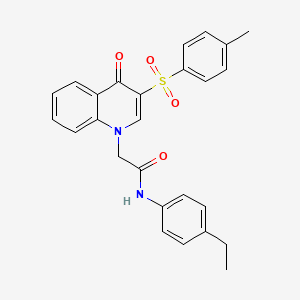 N-(4-ethylphenyl)-2-(4-oxo-3-tosylquinolin-1(4H)-yl)acetamide