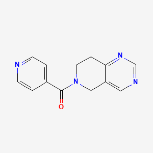 molecular formula C13H12N4O B2692381 (7,8-二氢吡啶并[4,3-d]嘧啶-6(5H)-基)(吡啶-4-基)甲酮 CAS No. 1797183-52-8
